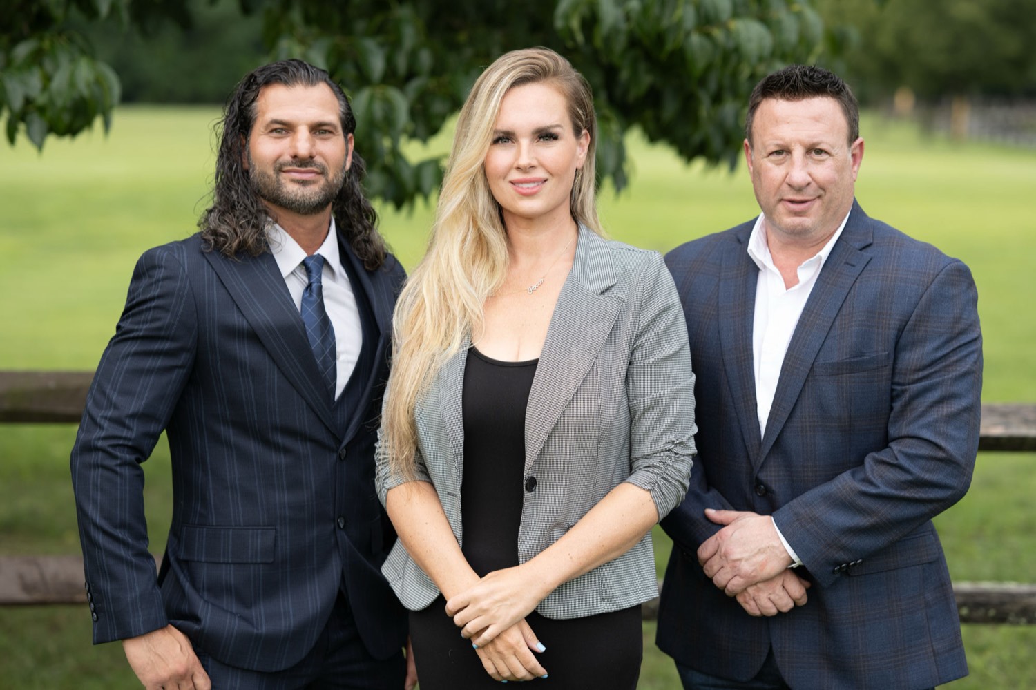 Elliott Shem-Tov, Amanda Trombetta, and Chris Pollak, candidates for Jackson Township